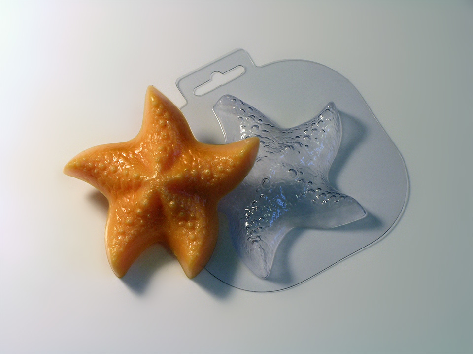 Форма пластиковая для шоколада Морская звезда большая 