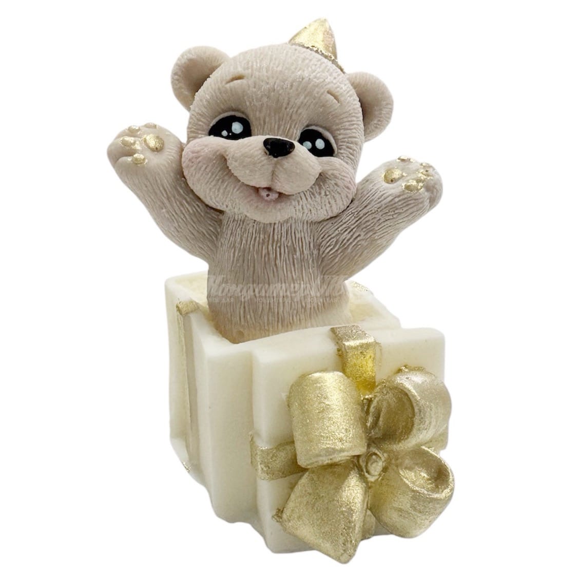 Фигурка из шоколадной глазури Мишка подарок