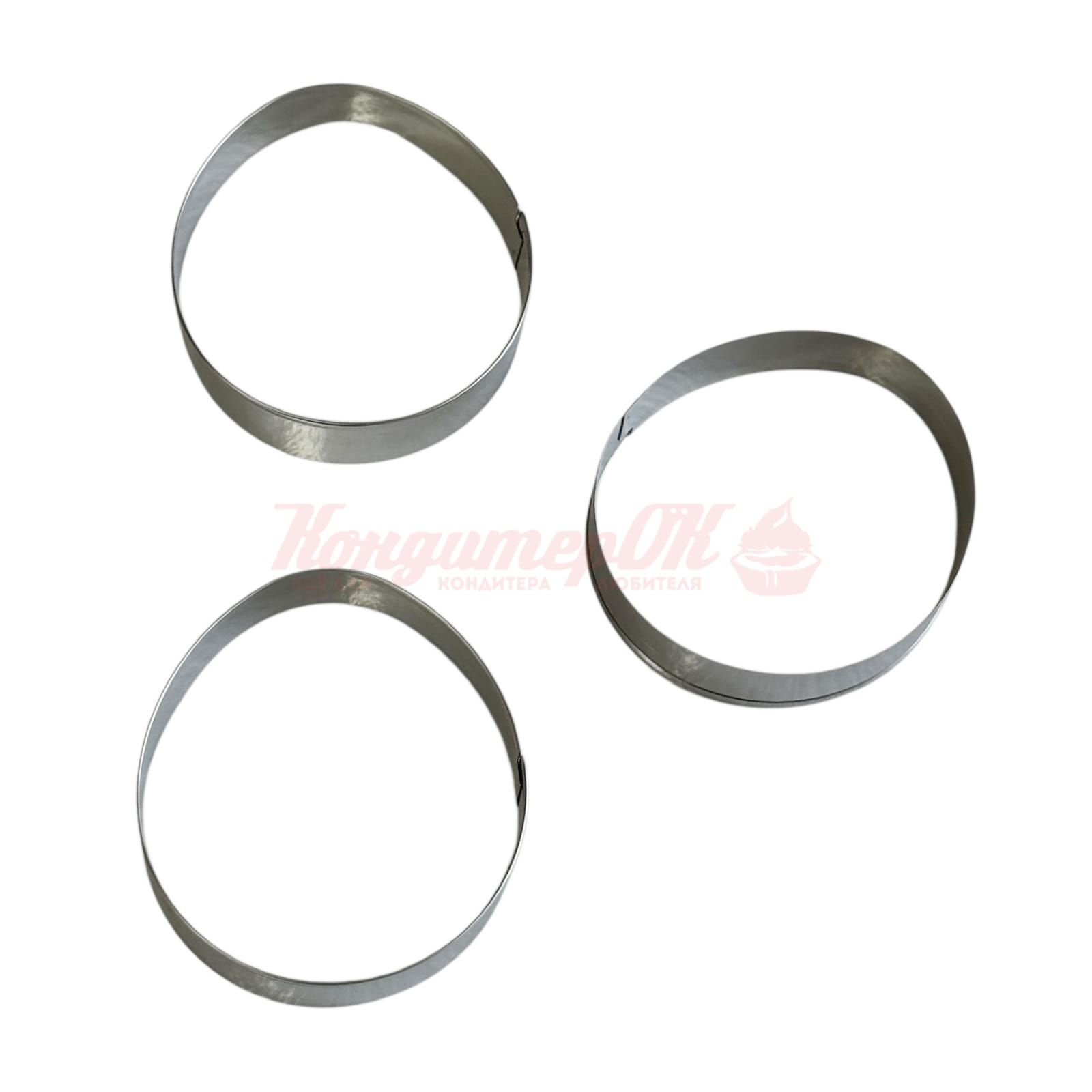 Набор вырубок, металл Яйца 4,5*6,5*1,3 см 3 шт 