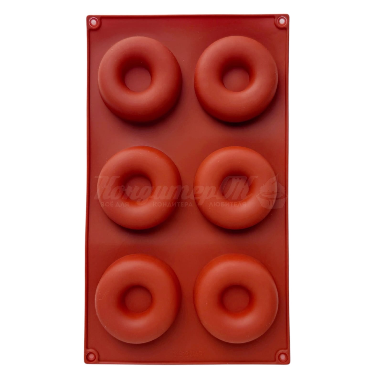Форма силиконовая Пончик 29*17*2 см 6 яч. 