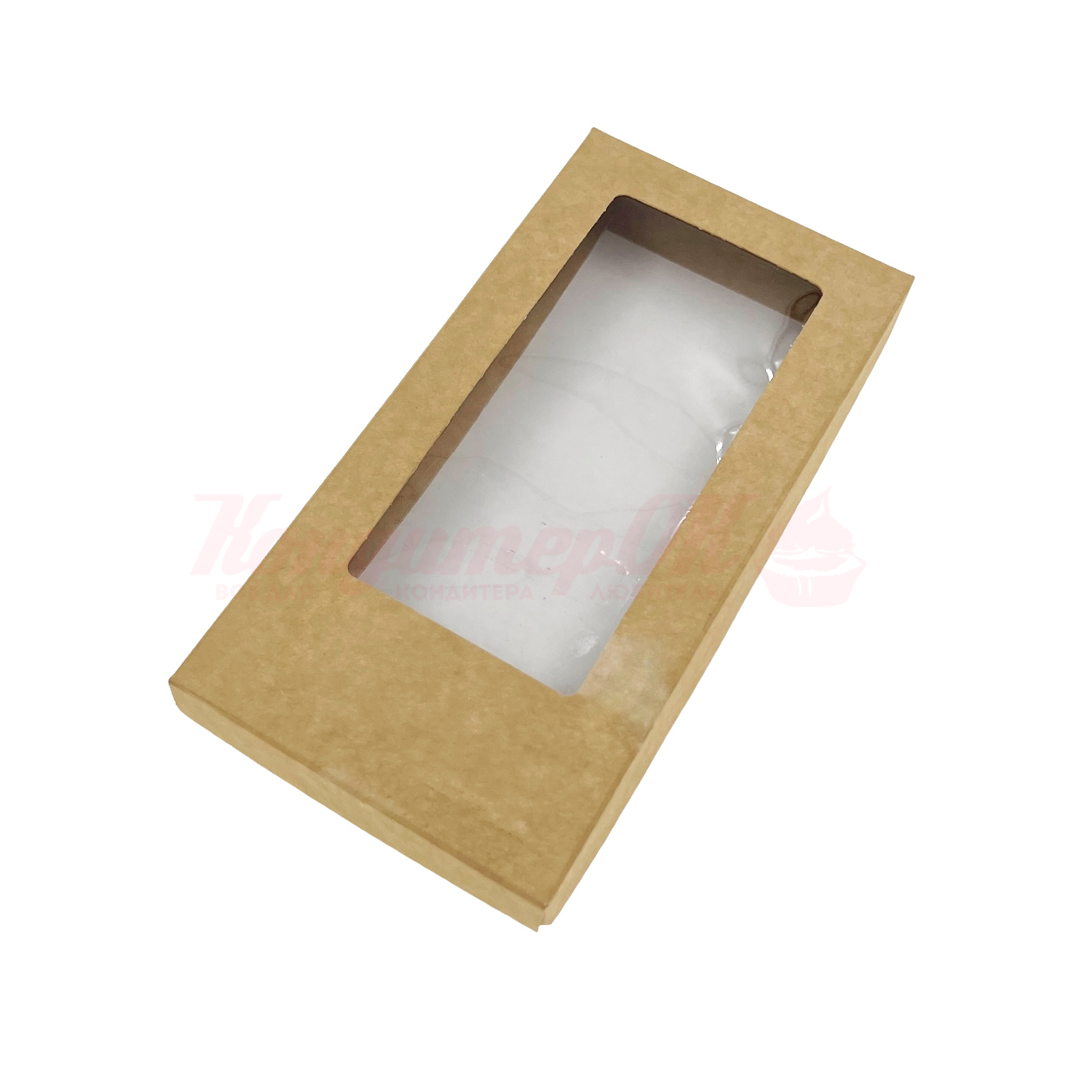 Коробка для плитки шоколада Крафт, Белая 18*9*1,7 см