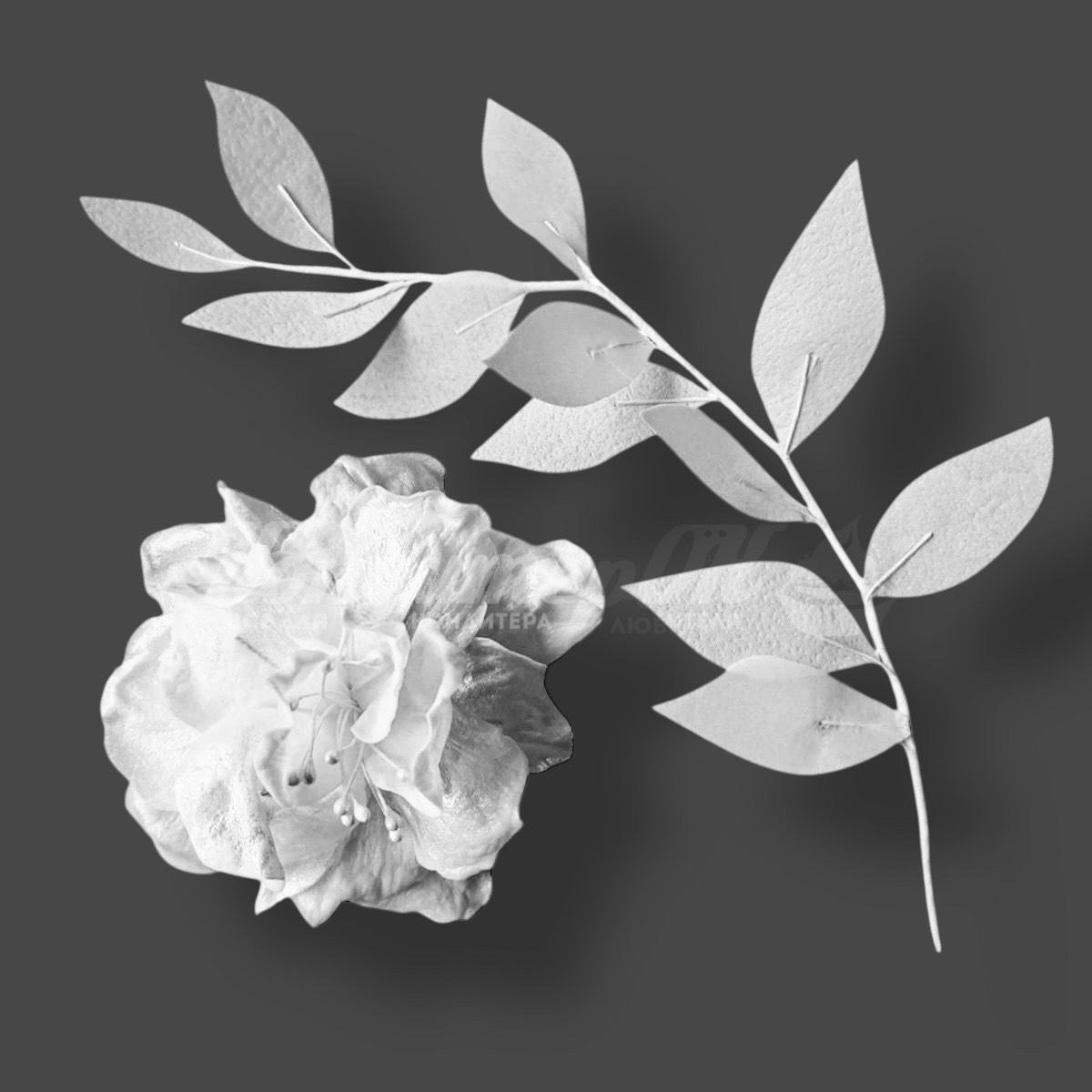 Вафельный цветок с ветвью (СП)