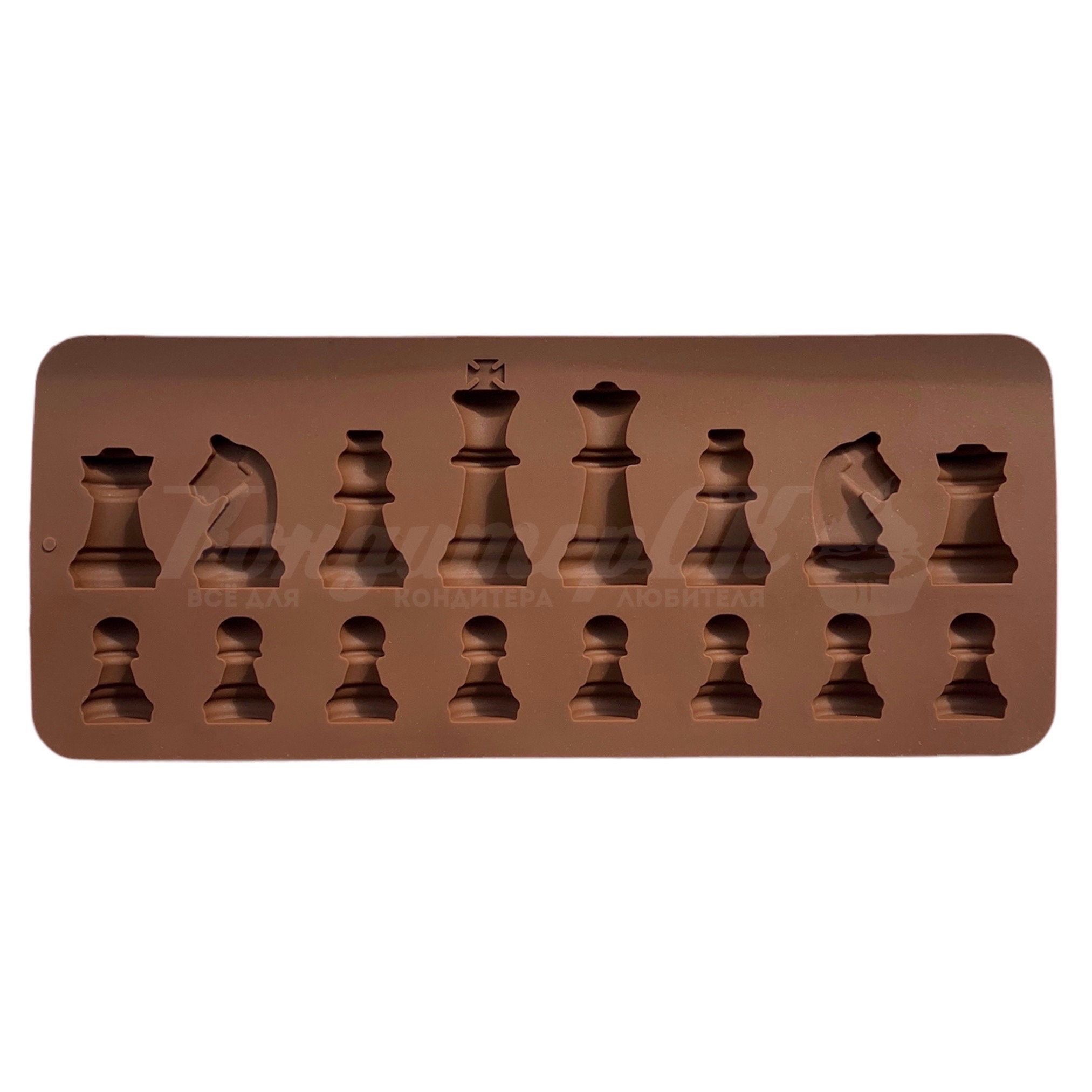 Форма силиконовая Шахматы 20,6*8,8*1 см 16 яч. 
