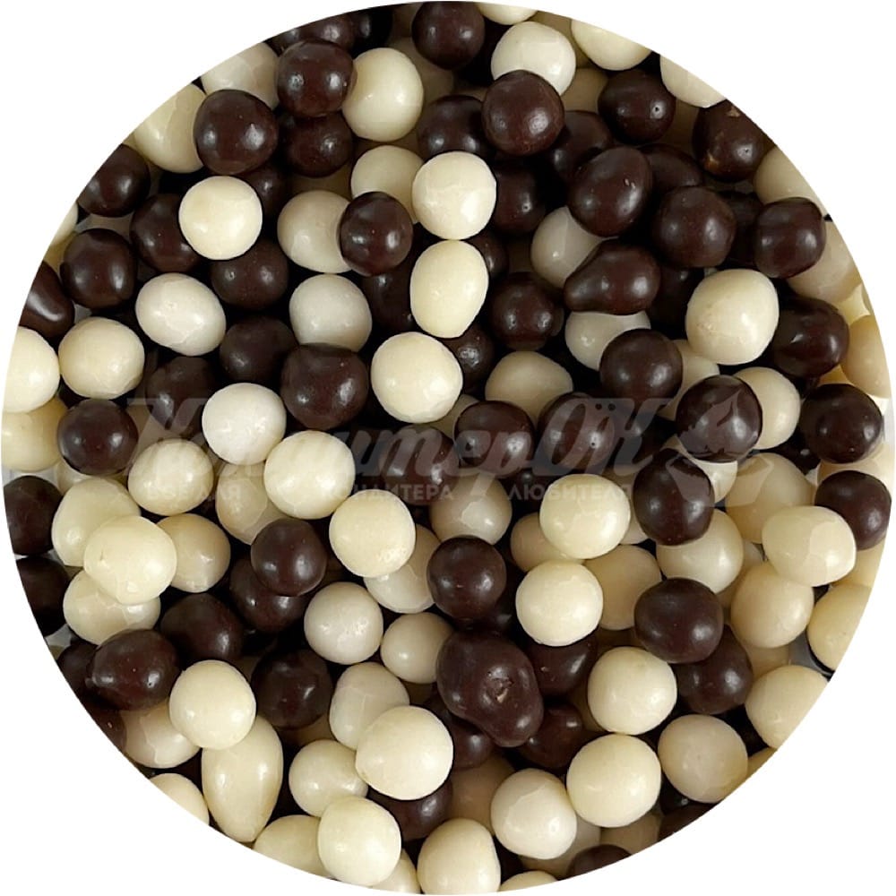 Драже Шарики кранч микс темный и белый 3 - 8 Irca 50 г