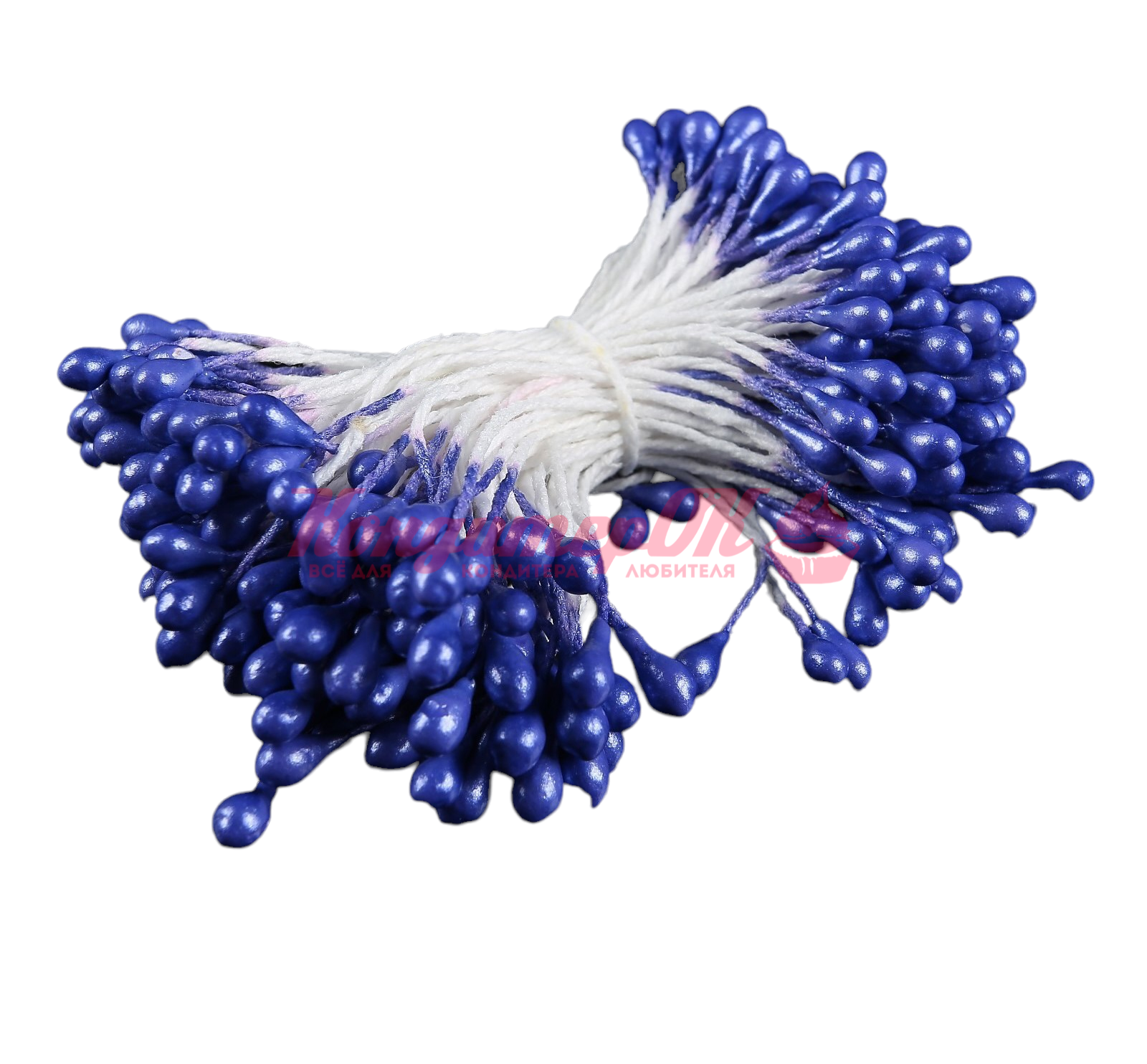 Тычинки для цветов фиолетовые 3 мм 130 шт