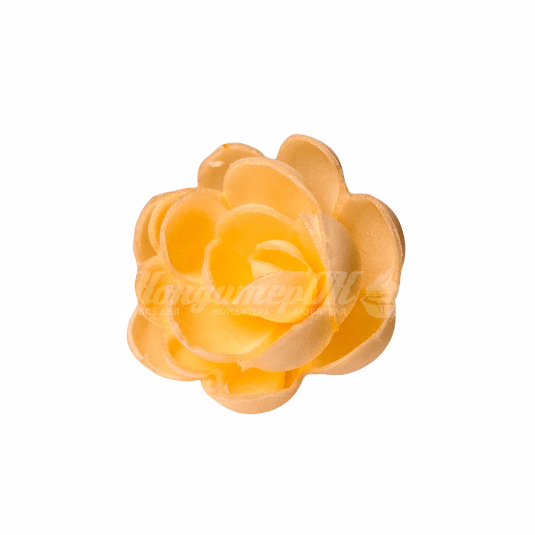 Вафельные цветы Роза большая сложная микс 28 шт