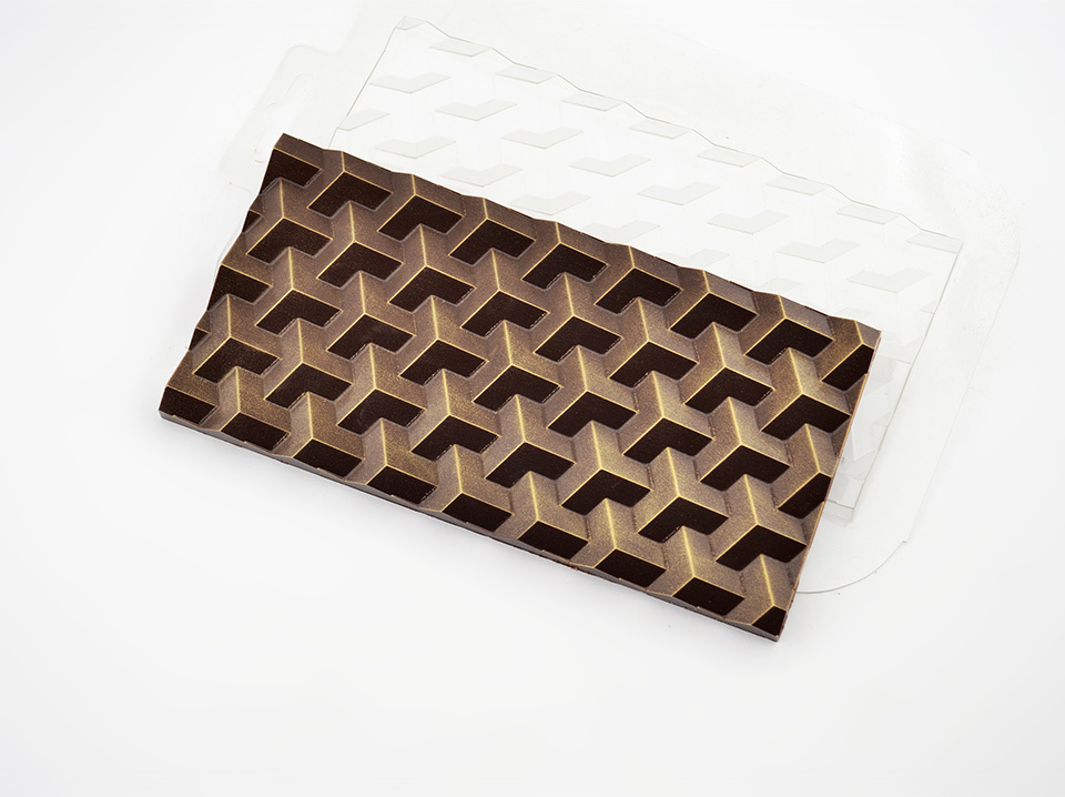Форма для шоколада Плитка Кубик экстра