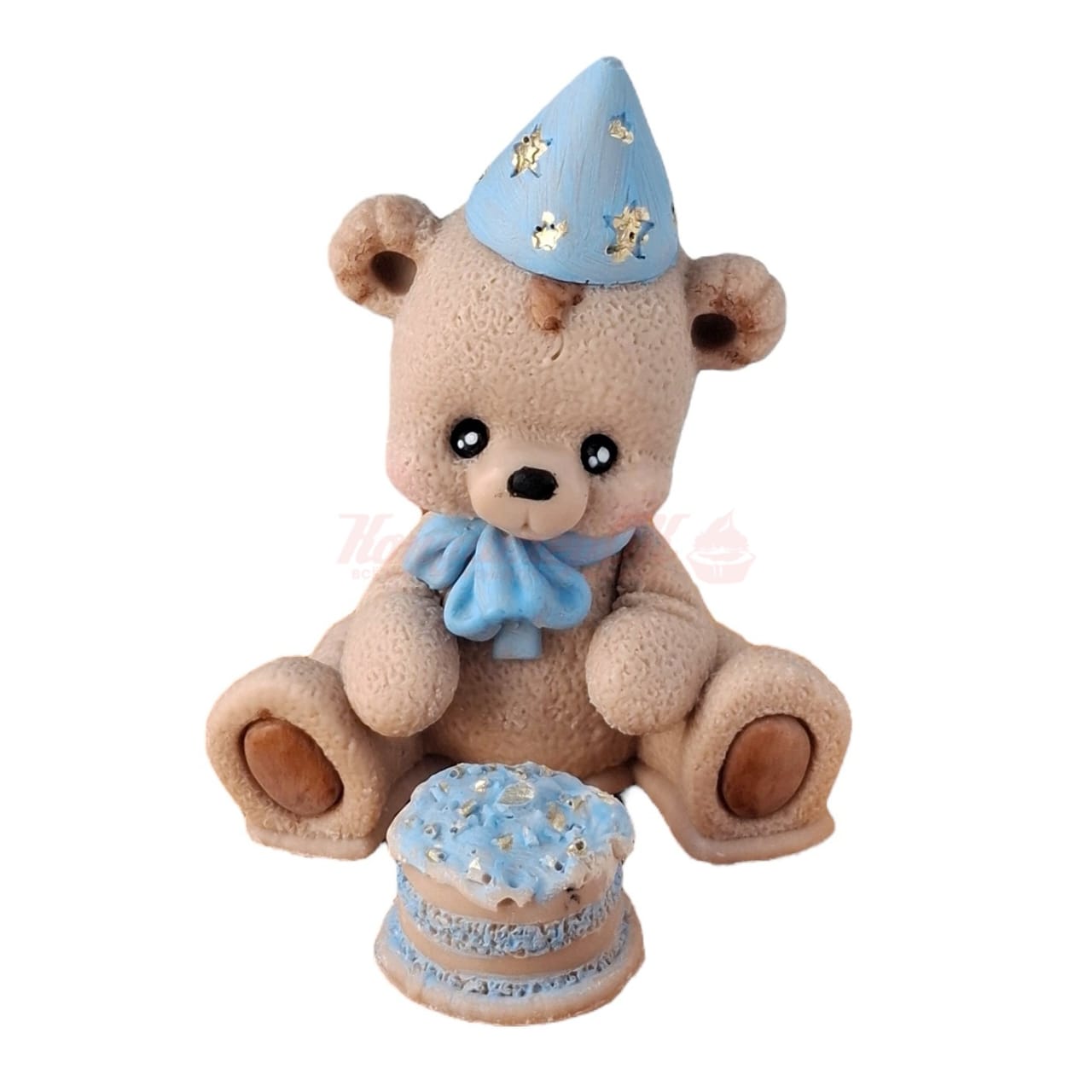 Фигурка из шоколадной глазури Мишка с тортом