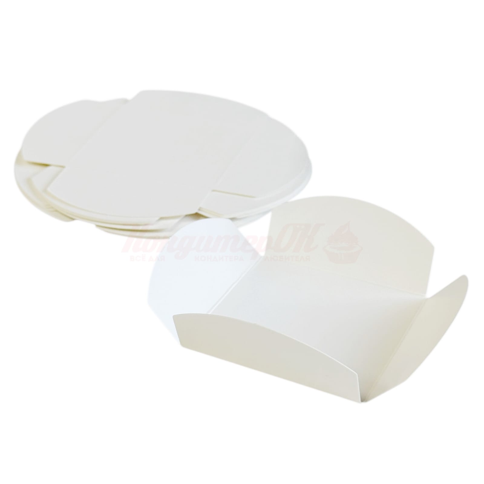 Подложки для моти 5,5*5,5*2,5 см белый 10 шт 