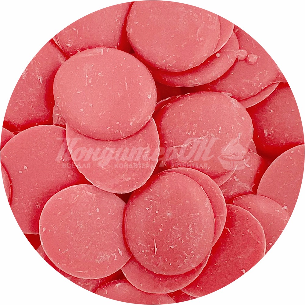Глазурь кондитерская Шокомилк клубника со сливками розовая 200 г