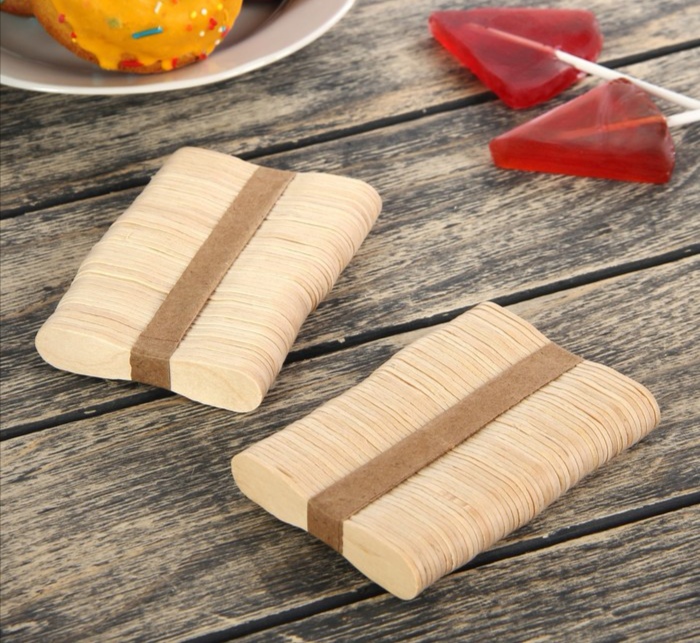 Палочки для мороженого деревянные 7,5 см 100 шт