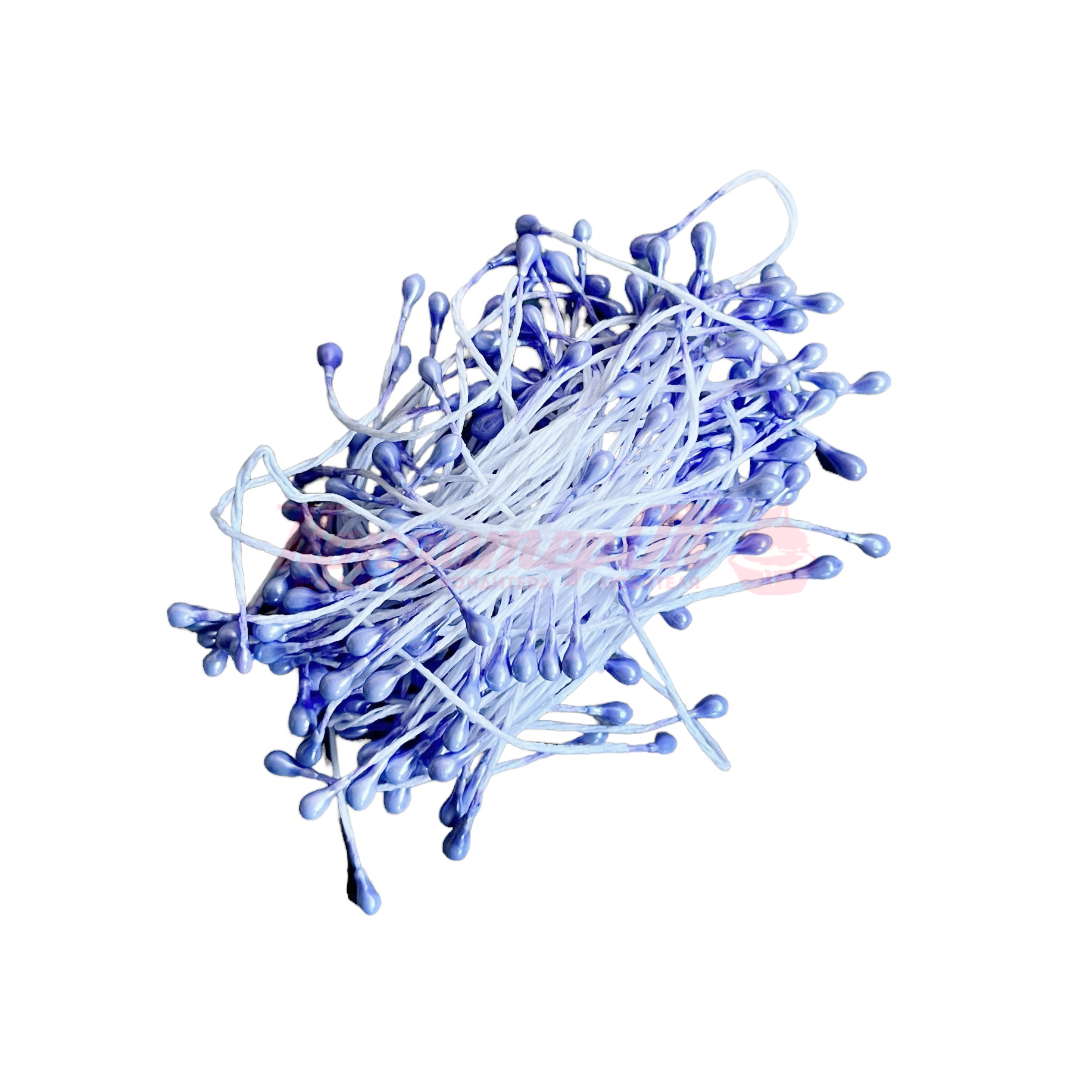 Тычинки для цветов сиреневые 1,5 мм 130 шт