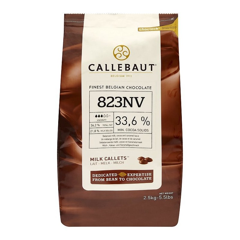 Шоколад Callebaut молочный 33,6% 200 г