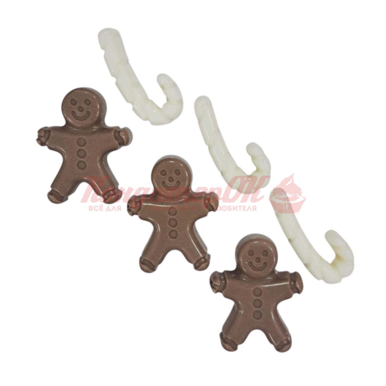 Набор фигурок из шоколадной глазури Пряничный человечек 30 г НГ